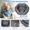 Inflatable Shampoo Basin for Bedridden, Elderly & Disabled - Petal-Shape