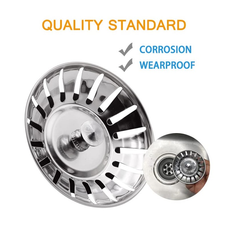 Bevy Designs Kitchen Sink Strainer | Stainless Steel Kitchen Sink