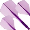 Condor Axe 120 | Dart Flights and Colours. (Clear Purple,