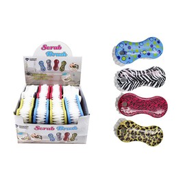 Diamond Visions 11-1888 Fashion Scrub Brush MultiPack in Assorted Colors and Patterns (2 Brushes)