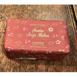 Aromas D’Oura, Santa Says Relax, Cinnamon, Bar Soap, 10.5oz, Aromatic, Christmas