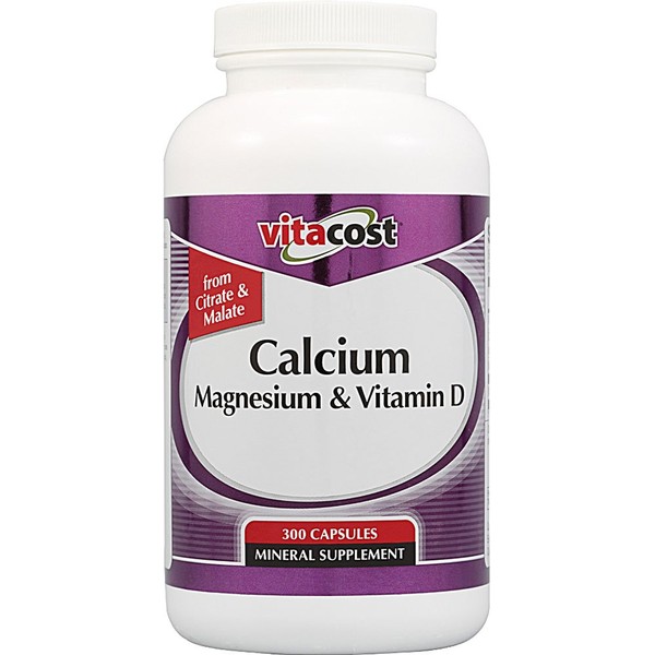Vitacost Calcium Magnesium & Vitamin D - 300 Capsules