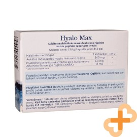 Suplemento alimenticio HYALO MAX Hyaluron para piel y articulaciones suplemento de 30 cápsulas