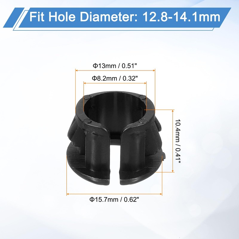 sourcing map 28 Pcs Cable Snap Bushing Grommet, 1/2" Mounting