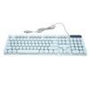 Gaming Keyboard USB Round 104 Keycaps Backlit Ergonomic Fodable Feet