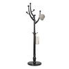 RêveLife Wood Coat Rack Coat Tree Freestanding with Hooks, Heavy