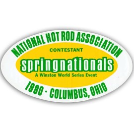 Stickershack 5 inch wide NHRA 1980 Springnational