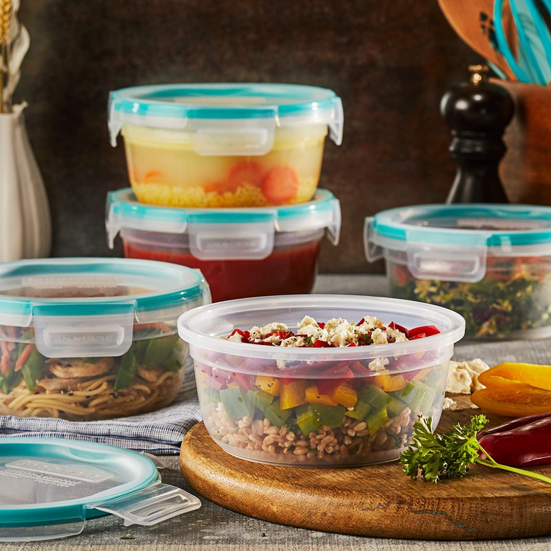 Snapware Total Solution Round Plastic Food Storage Container Set (10-Piece