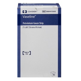 Vaseline Petrolatum Impregnated Dressing, 3 x 36 Inch (DZ/12)