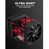 upHere 120mm Computer Case Fan with PWM 4-Pin Interface High