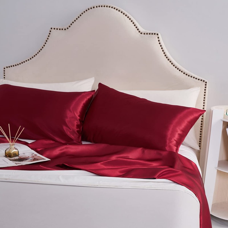 Satin Pillow cases 2 Pack Pillowcase for Hair and Skin