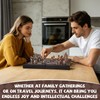 Magnetic Travel Chess Set, Folding Wooden Chess Board with Acrylic
