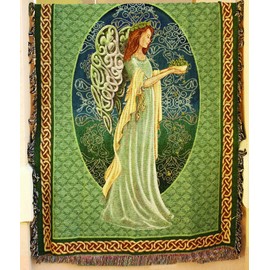 Manual Inspirational Collection 50 x 60-Inch Tapestry Throw, Irish Angel
