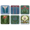 Art Nouveau Tiles Coasters - Square - Set of 6