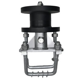 Sliding Gate Rollers, Nylon Cantilever Slide Gate, Rolling Cantilever, 4" Square Post × 2" Chain Link Fence Gate Frame, Slide Gate Roller Hardware - Pack of 1