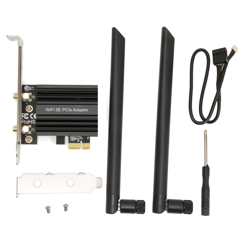 WiFi Card 6E PCIE Slot Bluetooth 5.2 5GHZ 6GHZ 2.4GHZ
