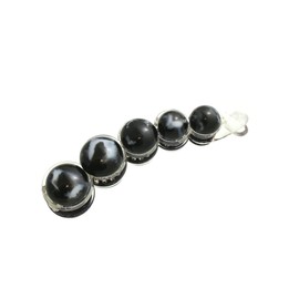 Vingtaine H7660-BK Banana Clip, Marble Stone, Simple, Elegant, Hair Accessory, Adult Casual, Present, Gift