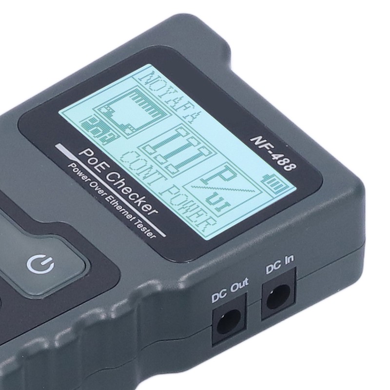 NF‑488 LCD Ethernet POE Tester Automatic Identification POE Detector Checker