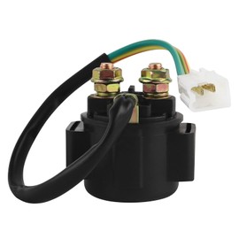 FLYPIG Starter Solenoid Relay Fit for 50cc 70cc 90cc 110cc 125cc 150cc GY6 for Honda Arctic Cat Polaris Suzuki Yamaha TaoTao ATV Quad Scooter Go Kart Dirt Pit Bike Coolster Apollo Baja Roketa SSR Sunl