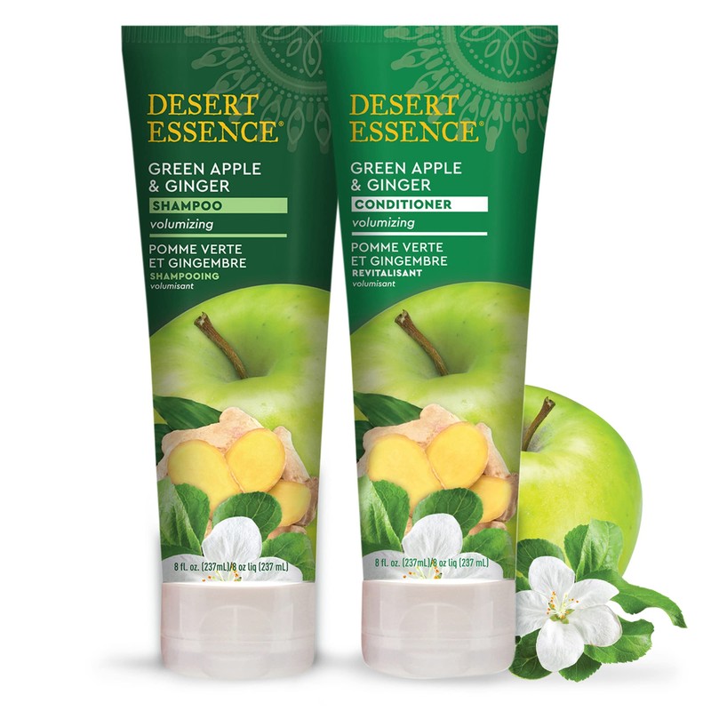 Desert Essence, Thickening Conditioner, Green Apple and Ginger, Vegan, 8