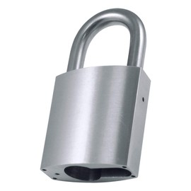 EVVA HPM Open Shackle Padlock without Cylinder - with 30mm Shackle Case