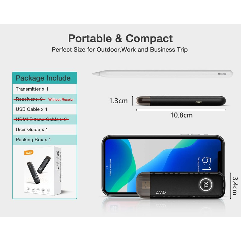 Wireless HDMI Transmitter, TX (TX) Only