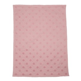 David Fussenegger [W0724] [W2023/02] Kids Cotton Blanket Dots Pink, 90 x 70 cm