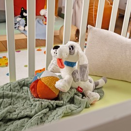 SIGIKID 52841 Stoffi Dog Helmut Plush Toy from the Children's Book: Die Stoffis; Cuddly Toy for Playing, Cuddling, Collecting for Babies and Children from 0 to 8 Years