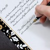 Great Papers! Black And Faux Gold Holiday Letterhead / 80