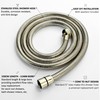 ENKI, H13, Shower Hose, English Gold, Flexi Bathroom Shower Head