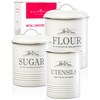 noonberry Kitchen Canisters for Countertop – 5-Piece Airtight Canister Sets