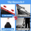 20L Bin Liners Drawstring Small Bin Bags 30 Black Waste