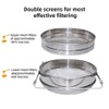 Moduoduo Honey Strainer Stainless Steel Double Sieve Bee Keeping Equipment