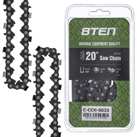 8TEN Ripping Chainsaw Chain 20 Inch .050 3/8 72DL For Husqvarna 455 Rancher 372XP Stihl MS 270 Poulan PP5020AV