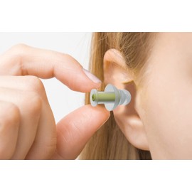 Earplugs for children, noise and water protection, attenuation 18 dB, ultra-comfortable hearing protection: 2+1 crowns and double filters, hypoallergenic and reusable. PLIC AUDIO
