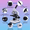 Poothoh compound monocular microscope 40x-2000x magnification Coaxial coarse and fine
