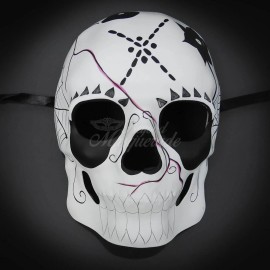 Day of the Dead Mask | Dia de los Muertos Masquerade Mask White Claws