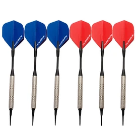 Hudora Unisex Adult Classic Soft Electronic Darts (pack Of 6) - Multicolored, Small
