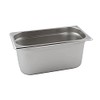 Genware GN13-65 Stainless Steel Gastronorm Pan, 1/3 GN, 327 mm