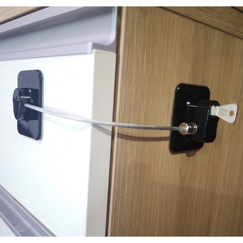 YEYA Refrigerator Lock, Mini Fridge Lock for Kids, Child Safety