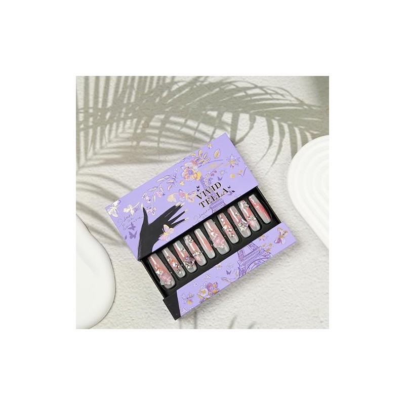 Press on Nails VS42-C (C006, Long)