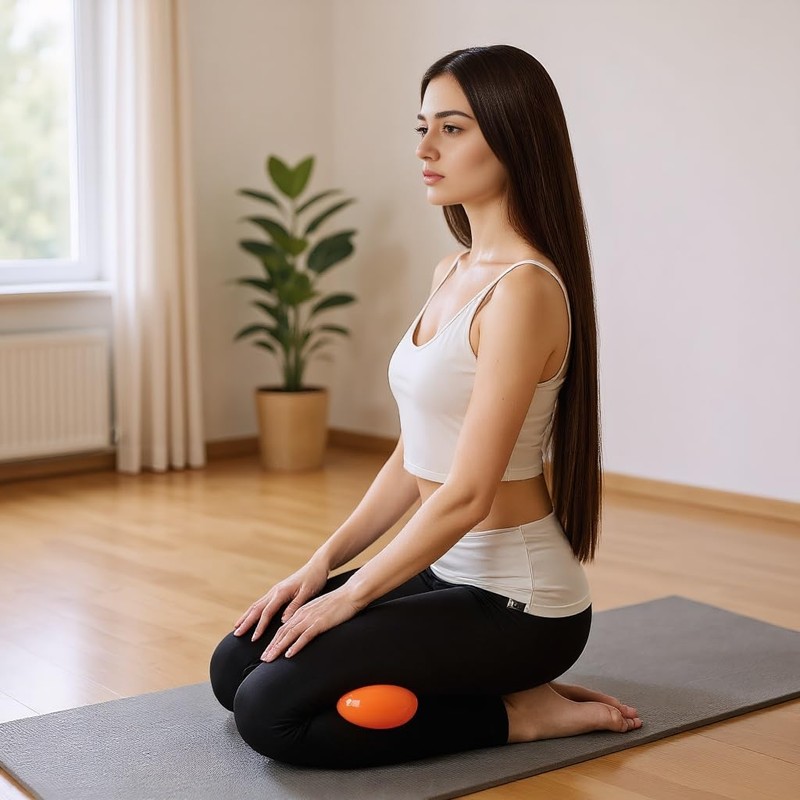 Yoga Massage Ball Smooth Ball – 4 Inch Adjustable Firmness