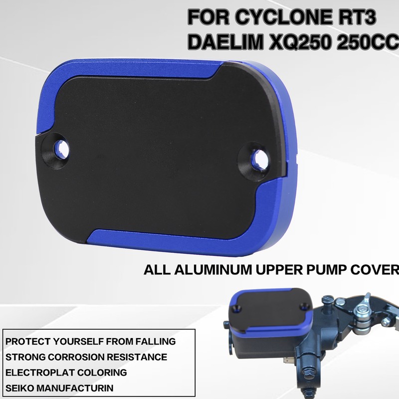 Front Brake Pump Fluid Reservoir Cover Cap Replacement for Cyclone