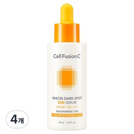 Cellfusionc Niacin Blemish Sun Serum SPF50+ PA++++, 4 pieces, 40ml / 셀퓨전씨 나이아신 잡티 썬 세럼 SPF50+ PA++++, 4개, 40ml