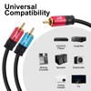 SHD RCA to 2RCA Subwoofer Cable Audio Cable 2RCA to