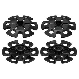 M METERXITY 4 Pack Trekking Pole Replacement Accessories - Trekking Pole Baskets, Wear-resistant, Apply to Mud Ski Outdoor Climbing (0.51 Inch Thread Dia, Black)