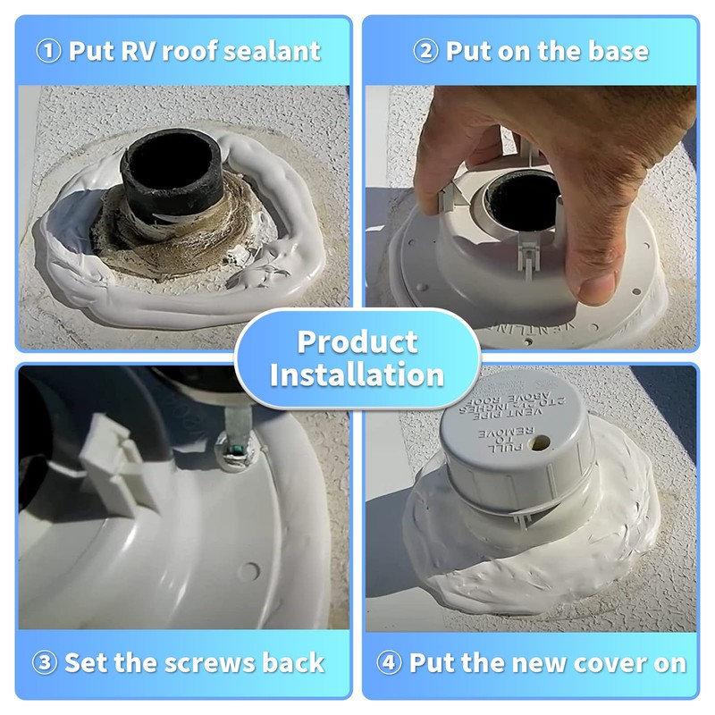 RV Plumbing Vent Caps - Camper Vent Cap Replacement Kit
