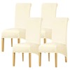 Leorate XL Size Chair Covers Stretch Polyester Chair Slipcover Dining