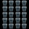 Lobergel 20 Pack 17OZ Square Slime Containers, Ice Cream Buckets