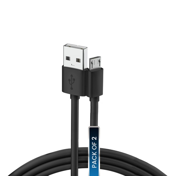 BRENDAZ Micro USB Cable 2-Pack- Fast Charging, Data Transfer Android